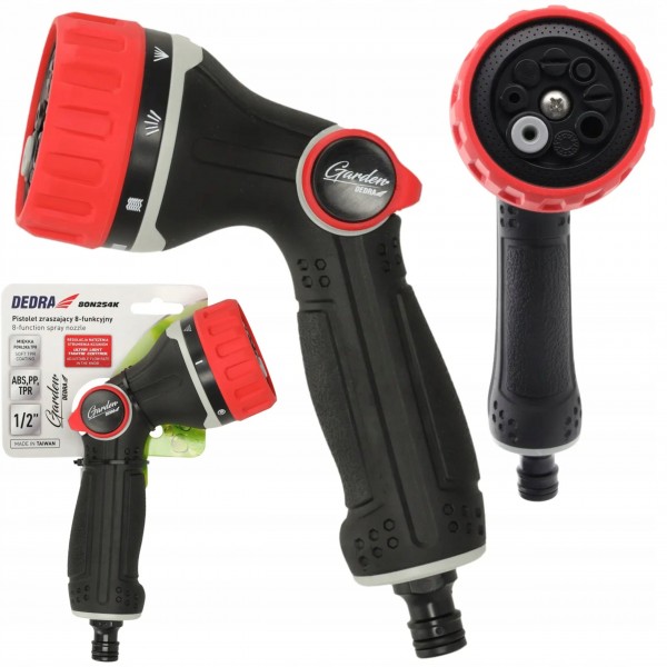 DEDRA PISTOLET ZRASZAJĄCY 8-FUNKCYJNY TURBO THUMB CONTROL GARDEN 80N254K DEDRA PISTOLET ZRASZAJĄCY 8-FUNKCYJNY TURBO THUMB CONTROL GARDEN 80N254K