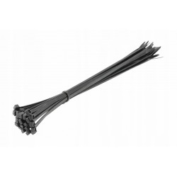 HOGERT NYLONOWE OPASKI ZACISKOWE 4,8 x 370 mm 25 SZT. CZARNE HT2C713