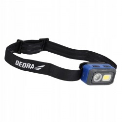 DEDRA LATARKA CZOŁOWA 500LM CZUJNIK RUCHU AKU 1000MAH/ 3XAAA BAT L1015