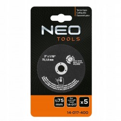 NEO ZESTAW 5 SZTUK TARCZA TNĄCA DO 14-017 75mm 14-017-400