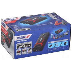 URZĄDZENIE ROZRUCHOWE BOOSTER JUMP STARTER DEDRA 8000MAH POWERBANK 1200A