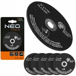 NEO ZESTAW 5 SZTUK TARCZA TNĄCA DO 14-017 75mm 14-017-400