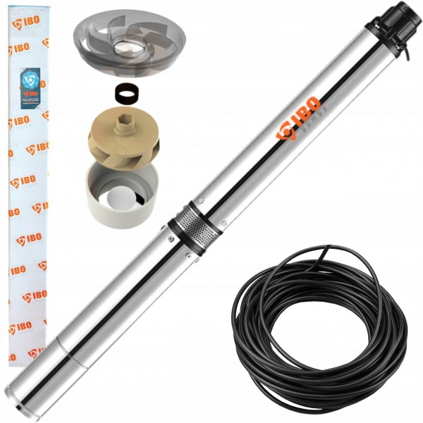 IBO POMPA GŁĘBINOWA 120l/min 3,5'' SCM 3/18 1,5KW WYDAJNA MOCNA NAWADNIANIE IBO POMPA GŁĘBINOWA 120l/min 3,5'' SCM 3/18 1,5KW WYDAJNA MOCNA NAWADNIANIE