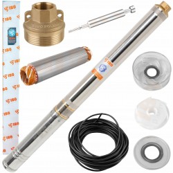 POMPA GŁĘBINOWA 3,5 SD 3-18 400V 1500W ANTYPIASKOWA WYDAJNA MOCNA+20M KABEL
