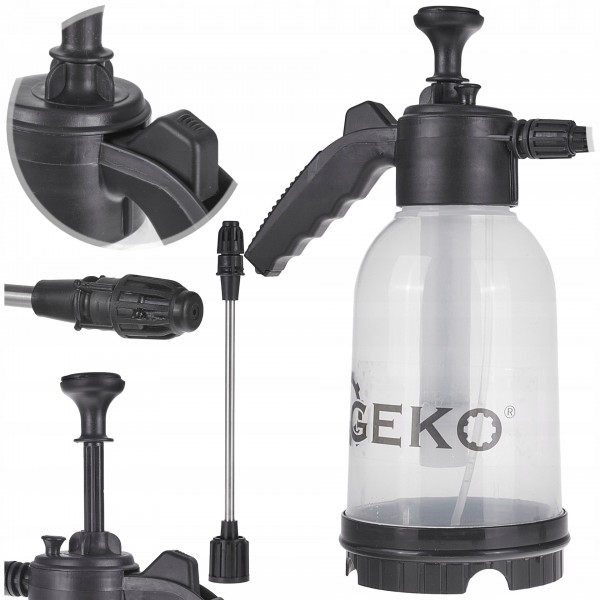OPRYSKIWACZ CIŚNIENIOWY RĘCZNY OGRODOWY 2L GEKO DYSZA Z LANCĄ 18CM G73230 OPRYSKIWACZ CIŚNIENIOWY RĘCZNY OGRODOWY 2L GEKO DYSZA Z LANCĄ 18CM G73230