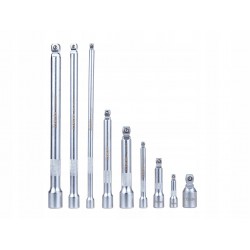 TVARDY ZESTAW PRZEDŁUŻEK UCHYLNYCH 1/4" 3/8" 1/2" CRV 9SZT. T00131