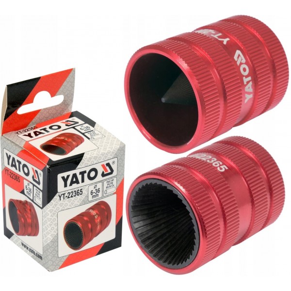 YATO GRATOWNIK FAZOWNIK DO RUR STALOWYCH, MIEDZIANYCH, PEX 6-36MM YT-22365 YATO GRATOWNIK FAZOWNIK DO RUR STALOWYCH, MIEDZIANYCH, PEX 6-36MM YT-22365