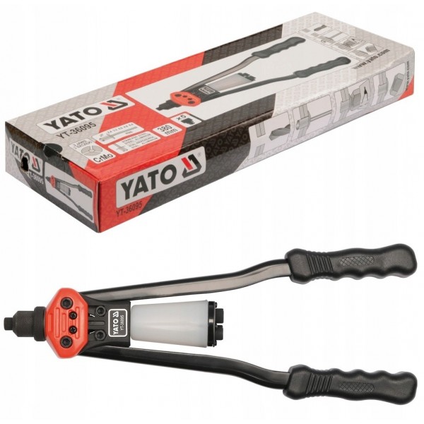 YATO NITOWNICA DŹWIGNIOWA 380mm DO NITÓW NICIARKA 2,4-6,4mm YT-36095 YATO NITOWNICA DŹWIGNIOWA 380mm DO NITÓW NICIARKA 2,4-6,4mm YT-36095