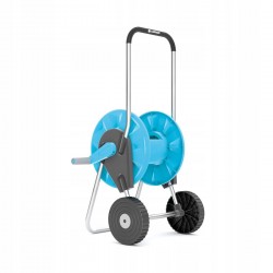 ZESTAW PREMIUM WÓZEK + WĄŻ OGRODOWY ZBROJONY 1/2" 50M + ZRASZACZ +3xZŁĄCZKA