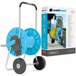 ZESTAW PREMIUM WÓZEK + WĄŻ OGRODOWY ZBROJONY 3/4" 25M + ZRASZACZ +3xZŁĄCZKA