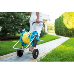 ZESTAW CELLFAST WÓZEK +WĄŻ OGRODOWY 3 WARSTW 3/4" 30M +ZRASZACZ +3xZŁĄCZKA