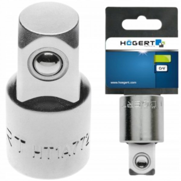 HOEGERT ADAPTER REDUKCJA 3/8" - 1/4" STAL 27 MM CrV HT1A771 HOEGERT ADAPTER REDUKCJA 3/8" - 1/4" STAL 27 MM CrV HT1A771