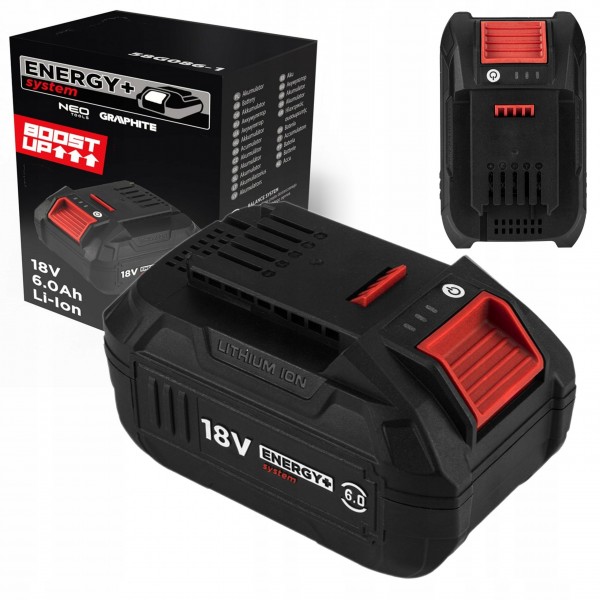 GRAPHITE AKUMULATOR BATERIA 18V LI-ION 6Ah BOOST UP NOWY MODEL 58G086-1 GRAPHITE AKUMULATOR BATERIA 18V LI-ION 6Ah BOOST UP NOWY MODEL 58G086-1