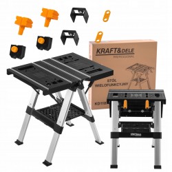 K&D STÓŁ ROBOCZY I ZACISKOWY SKŁADANY 350KG ŁADOWNOŚĆ 84X81X63CM KD11870