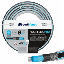 ZESTAW MULTIFLEX PRO WÓZEK +WĄŻ OGRODOWY 6-WAR 1/2" 30M +ZRASZACZ 3xZŁĄCZKA