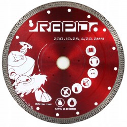 TARCZA DIAMENTOWA 230x10x25,4/22,2 MM RAPID SILENT CUT RED M08710