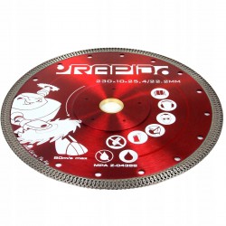 TARCZA DIAMENTOWA 230x10x25,4/22,2 MM RAPID SILENT CUT RED M08710