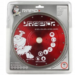 TARCZA DIAMENTOWA 230x10x25,4/22,2 MM RAPID SILENT CUT RED M08710