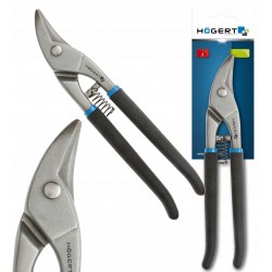 HOGERT NOŻYCE DO CIĘCIA BLACHY METALU RĘCZNE LEWE 250MM 1,0MM HT3B507