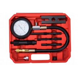 ZESTAW TESTER MIERNIK CIŚNIENIA SPRĘŻANIA KOMPRESJI DIESEL 0-70bar MAX FULL