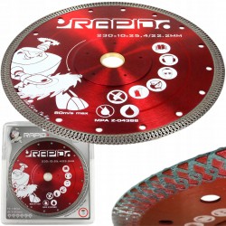 TARCZA DIAMENTOWA 230x10x25,4/22,2 MM RAPID SILENT CUT RED M08710