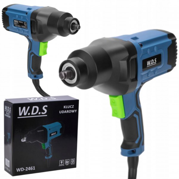 KLUCZ MOCNY UDAROWY 2300W / 850Nm ELEKTRYCZNY 2200 RPM W.D.S WDS2461 KLUCZ MOCNY UDAROWY 2300W / 850Nm ELEKTRYCZNY 2200 RPM W.D.S WDS2461