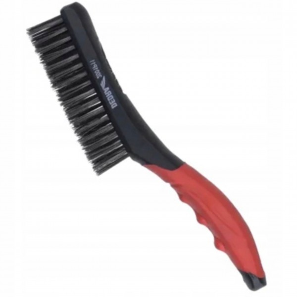 DEDRA SZCZOTKA DRUCIANA 4 RZĘDOWA STAL 260MM DWUMAT UCHWYT 2001P11 DEDRA SZCZOTKA DRUCIANA 4 RZĘDOWA STAL 260MM DWUMAT UCHWYT 2001P11