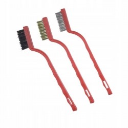 DEDRA KOMPLET ZESTAW SZCZOTEK 3 RZĘDOWYCH MOSIĄDZ STAL NYLON 175MM 2001P70