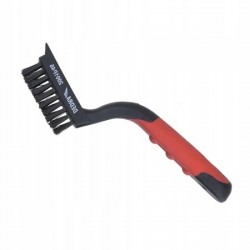 DEDRA SZCZOTKA DRUCIANA 5 RZĘDOWA NYLON 180MM DWUMATERIAŁOWY UCHWYT 2001P46