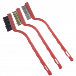 DEDRA KOMPLET ZESTAW SZCZOTEK 3 RZĘDOWYCH MOSIĄDZ STAL NYLON 175MM 2001P70