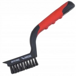 DEDRA SZCZOTKA DRUCIANA 5 RZĘDOWA NYLON 180MM DWUMATERIAŁOWY UCHWYT 2001P46