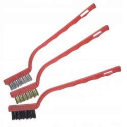 DEDRA KOMPLET ZESTAW SZCZOTEK 3 RZĘDOWYCH MOSIĄDZ STAL NYLON 175MM 2001P70