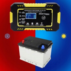 KRAFT&DELE AUTOMATYCZNY PROSTOWNIK AKUMULATOROWY LCD 12V / 6A KD1290
