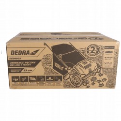 DEDRA ZBIERACZ ZAMIATARKA RĘCZNA LIŚCI TRAWY 530MM KOSZ 100L DED8803