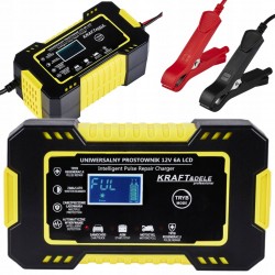 KRAFT&DELE AUTOMATYCZNY PROSTOWNIK AKUMULATOROWY LCD 12V / 6A KD1290