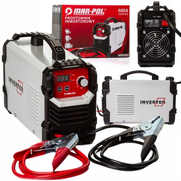 PROSTOWNIK INWERTOROWY 12V 24V ROZRUCH ŁADOWANIE AKUMULATORÓW 600A M89382 PROSTOWNIK INWERTOROWY 12V 24V ROZRUCH ŁADOWANIE AKUMULATORÓW 600A M89382