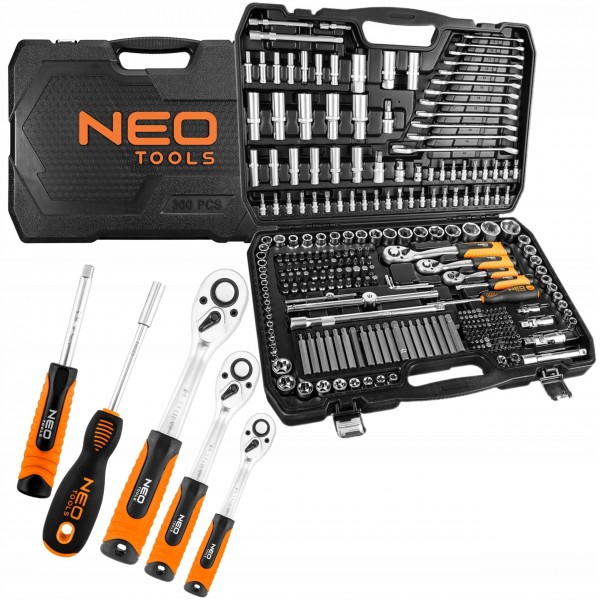 NEO KLUCZE NASADOWE 1/4" 3/8" 1/2" ZESTAW NASADKI TORX 300 EL PŁASKIE BITY NEO KLUCZE NASADOWE 1/4" 3/8" 1/2" ZESTAW NASADKI TORX 300 EL PŁASKIE BITY