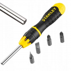 STANLEY FATMAX MULTI-BIT WKRĘTAK Z GRZECHOTKĄ +WYMIENNE KOŃCÓWKI 0-68-010