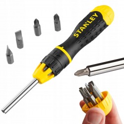 STANLEY FATMAX MULTI-BIT WKRĘTAK Z GRZECHOTKĄ +WYMIENNE KOŃCÓWKI 0-68-010