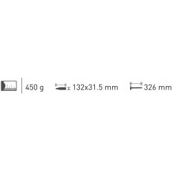 HOGERT MŁOTEK STOLARSKI MONOLITYCZNY 450G HT3B035
