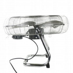 DUŻY CYRKULATOR POWIETRZA WENTYLATOR PODŁOGOWY 3 PRĘDKOŚCI 200W 45CM INOX