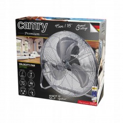DUŻY CYRKULATOR POWIETRZA WENTYLATOR PODŁOGOWY 3 PRĘDKOŚCI 200W 45CM INOX