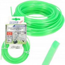 DEDRA ŻYŁKA TNĄCA KWADRATOWA DO PODKASZARKI KOSY 2.0MM X 15M 80Z20152