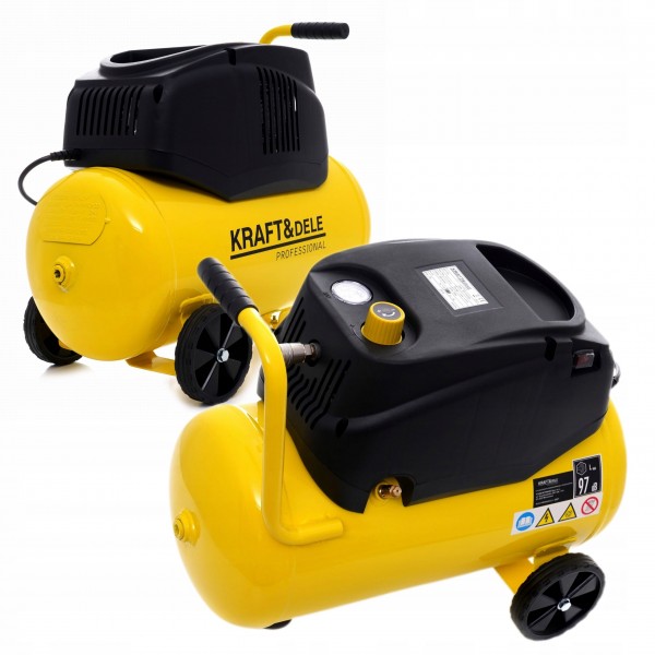 KOMPRESOR BEZOLEJOWY CICHY BEZ OLEJU 24L SPRĘŻARKA 1,5HP KRAFT&DELE KD1416 KOMPRESOR BEZOLEJOWY CICHY BEZ OLEJU 24L SPRĘŻARKA 1,5HP KRAFT&DELE KD1416