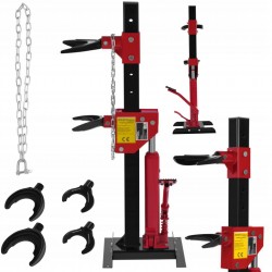 ŚCIĄGACZ SPRĘŻYN TALERZOWY 3T HYDRAULICZNY WYMIENNE ADAPTERY MOCNY KD12514