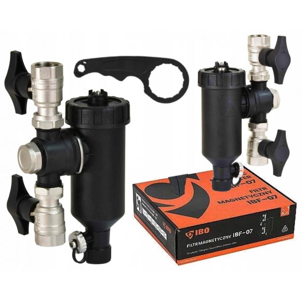 FILTR MAGNETYCZNY SEPARATOR ZANIECZYSZCZEŃ IBO 1'' IBF DN25 KLUCZ ZAWORY FILTR MAGNETYCZNY SEPARATOR ZANIECZYSZCZEŃ IBO 1'' IBF DN25 KLUCZ ZAWORY