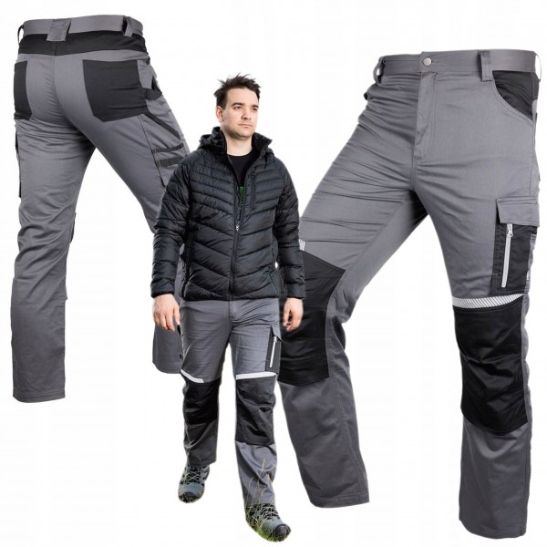 NEO SPODNIE ROBOCZE MIX&MATCH CE ODBŁASKOWE SZARO-CZARNE 81-351-2 L NEO SPODNIE ROBOCZE MIX&MATCH CE ODBŁASKOWE SZARO-CZARNE 81-351-2 L
