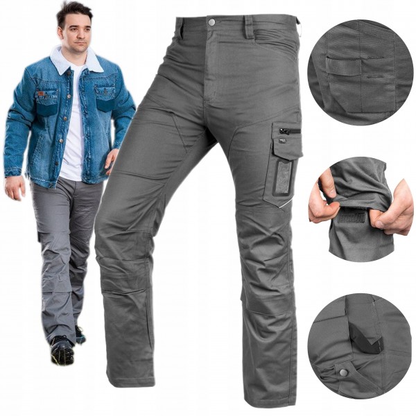 NEO SPODNIE ROBOCZE MIX&MATCH CANVAS SZARE L/52 280 g/m2 81-287-3-L NEO SPODNIE ROBOCZE MIX&MATCH CANVAS SZARE L/52 280 g/m2 81-287-3-L