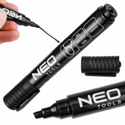 NEO TOOLS MARKER BUDOWLANY CZARNY PERMANENTNY WODOODPORNY OLEJOWY 13-858