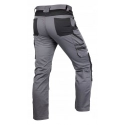 NEO SPODNIE ROBOCZE MIX&MATCH CE ODBŁASKOWE SZARO-CZARNE 81-351-2 XXXL